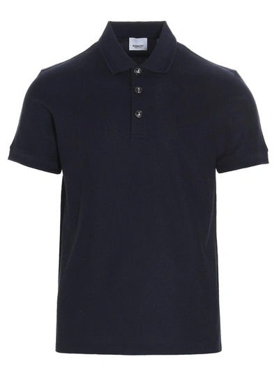 Shop Burberry Classic Polo Shirt In Navy
