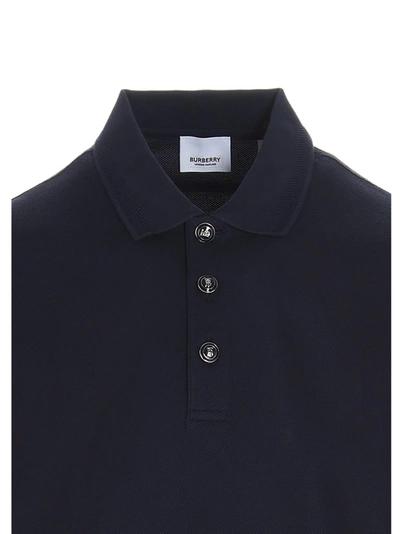 Shop Burberry Classic Polo Shirt In Navy