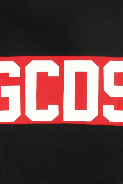 Shop Gcds Logo Band Sweatshirt In Black