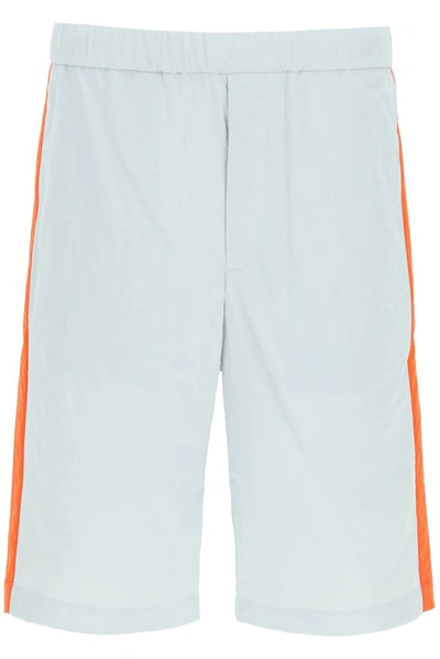 Shop Kenzo Sport Side Stripe Shorts In Blue