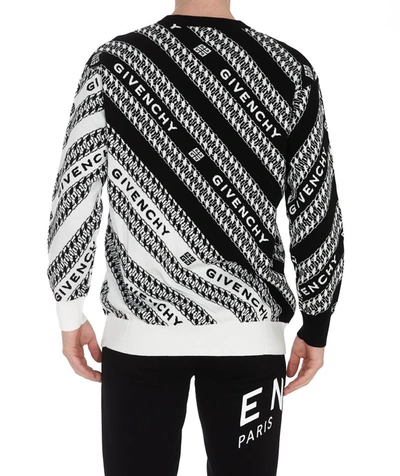 Shop Givenchy Logo Chain Oversized Sweater In Multi