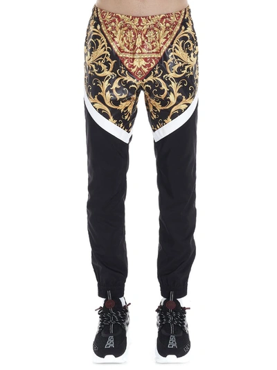 Shop Versace Baroque Panelled Track Pants In Multi