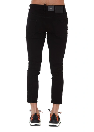 Shop Dsquared2 Cropped Skinny In Black