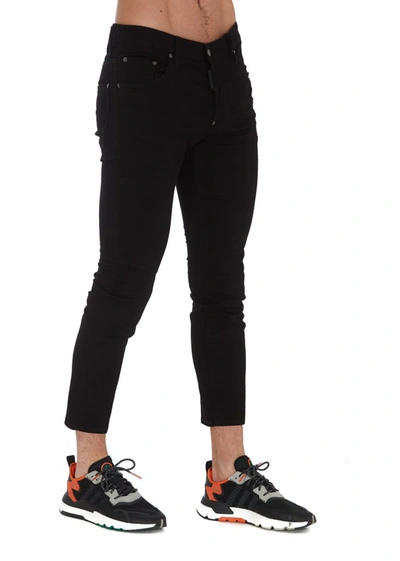 Shop Dsquared2 Cropped Skinny In Black