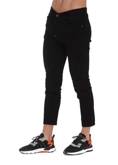 Shop Dsquared2 Cropped Skinny In Black