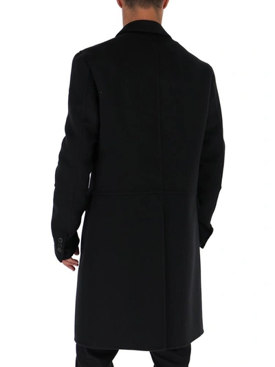 Shop Prada Single Breasted Coat In Black