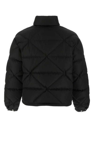 Shop Prada Quilted Puffer Jacket In Black