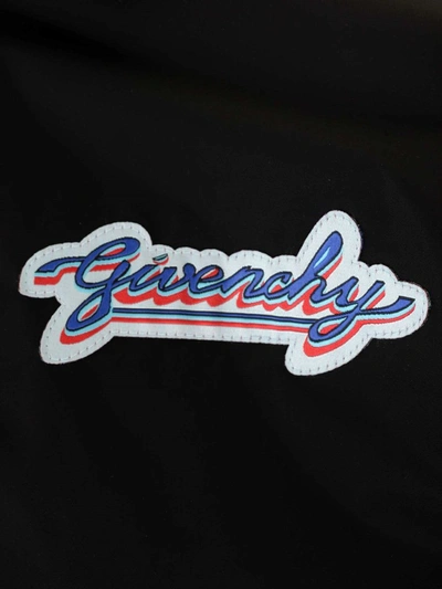 Shop Givenchy Embroidered Motel Patch Windbreaker In Black