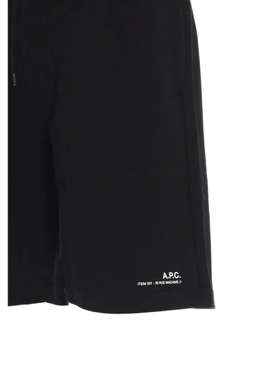 Shop Apc A.p.c. Item Drawstring Shorts In Black