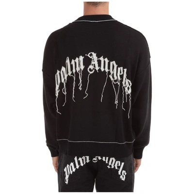 Shop Palm Angels Bear Intarsia Sweater In Black