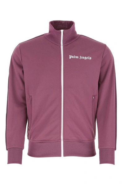 Shop Palm Angels College Track Jacket In Purple