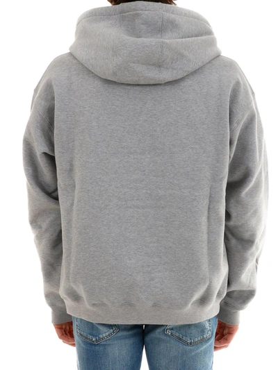 Shop Versace Atelier  Logo Hoodie In Grey