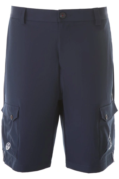 Shop North Sails X Prada Cup America's Cup Cargo Shorts In Navy