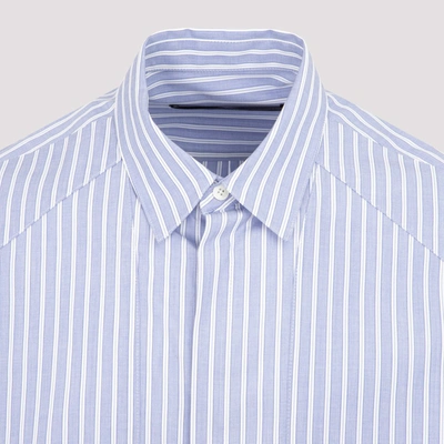 Shop Juunj Juun J Striped Classic Collar Shirt In Blue