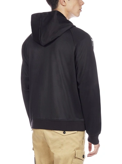 Shop Dsquared2 Logo Hooded Track Jacket In Black