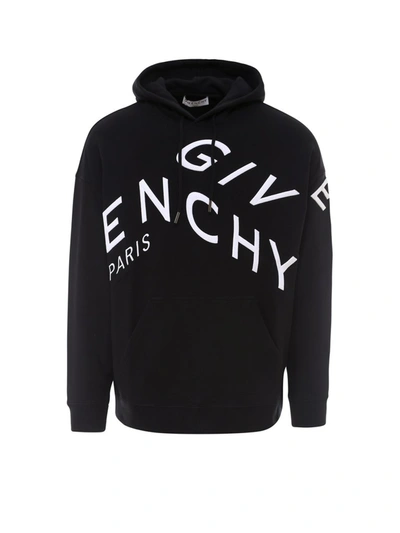 Shop Givenchy Refracted Embroidered Hoodie In Black