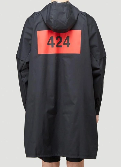 Shop Adidas Originals Adidas X Arsenal X 424 Hooded Poncho In Black