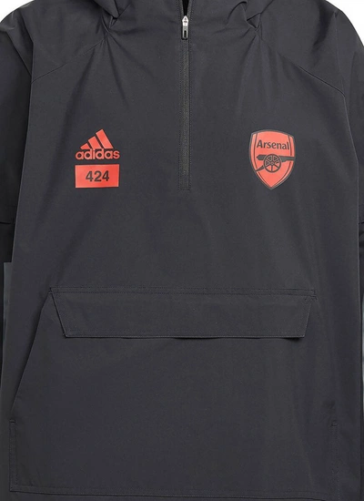 Shop Adidas Originals Adidas X Arsenal X 424 Hooded Poncho In Black