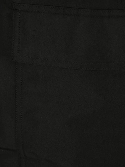 Shop Rick Owens Drawstring Cropped Pants In Black