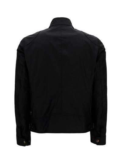 Shop Belstaff Racemaster Biker Jacket In Black