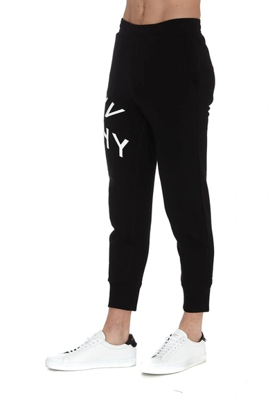 Shop Givenchy Refracted Embroidered Sweatpants In Black