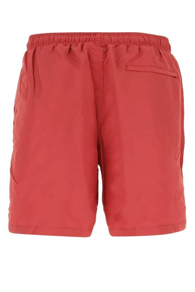 Shop Stussy Stüssy Elastic Waist Water Shorts In Red