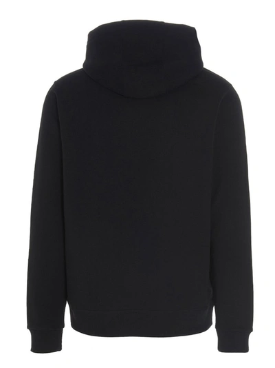 Shop Burberry Shark Graphic Hoodie In Black