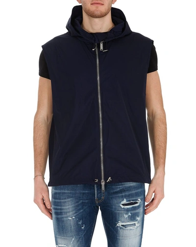 Shop Dsquared2 Layered Denim Jacket In Blue