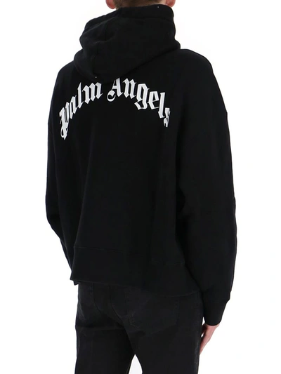 Shop Palm Angels Pirate Bear Hoodie In Black