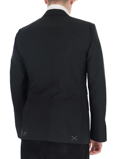 Shop Alexander Mcqueen Layered Blazer In Black
