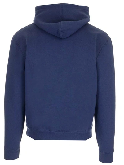 Shop Saint Laurent Amour Cruel Hoodie In Blue