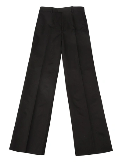 Shop Bottega Veneta Straight Leg Tailored Pants In Black
