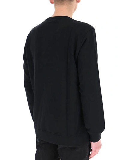 Shop Givenchy Logo Print Crewneck Sweatshirt In Black