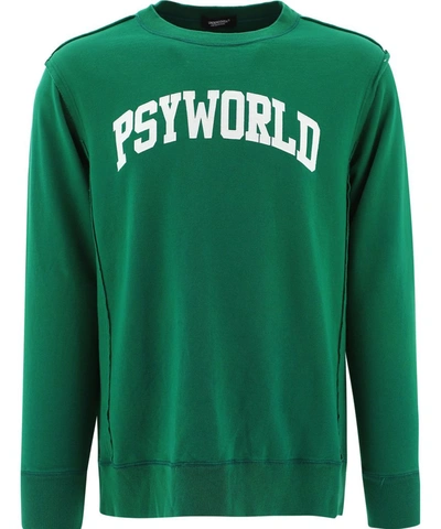 Shop Undercover Psyworld Print Sweatshirt In Green