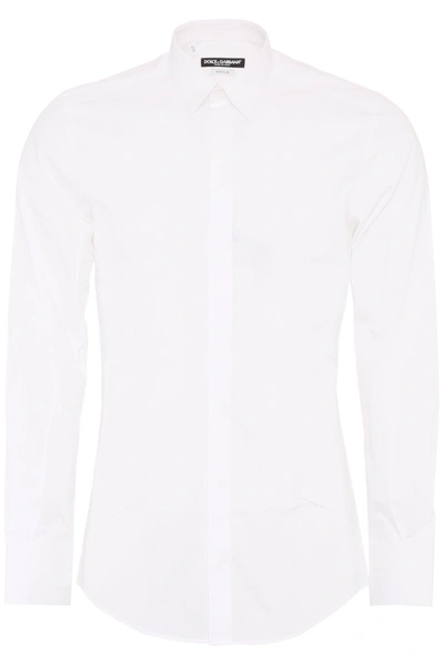 Shop Dolce & Gabbana Classic Cotton Shirt In White