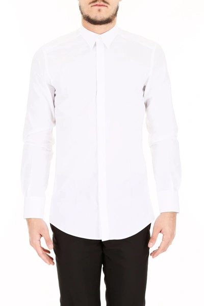 Shop Dolce & Gabbana Classic Cotton Shirt In White