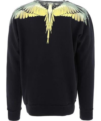 Shop Marcelo Burlon County Of Milan Wings Print Sweatshirt In Black