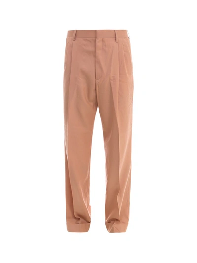 Shop Casablanca Rio Pleated Trousers In Brown