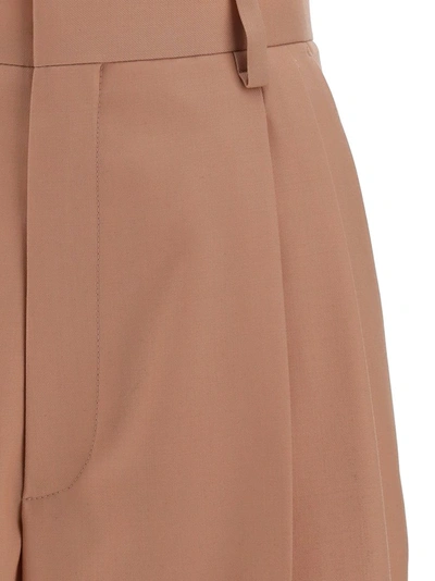 Shop Casablanca Rio Pleated Trousers In Brown