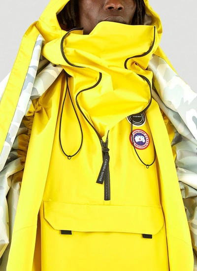 Shop Y/project X Canada Goose Field Panelled Poncho In Yellow
