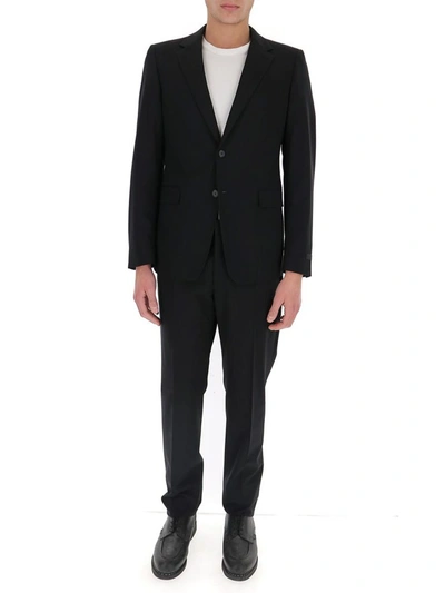 Shop Prada Single Breasted Suit In Black