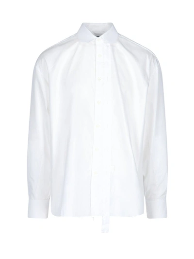 Shop Ader Error Fastning Detail Shirt In White