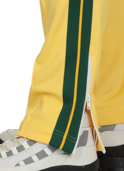 Shop Palm Angels Classic Side Stripe Track Pants In Yellow