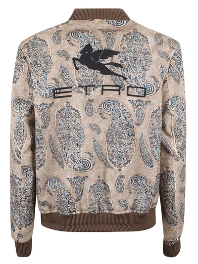 Shop Etro Paisley Print Bomber Jacket In Multi