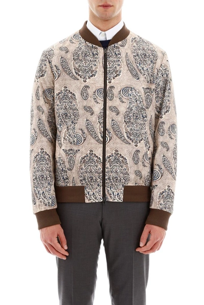 Shop Etro Paisley Print Bomber Jacket In Multi