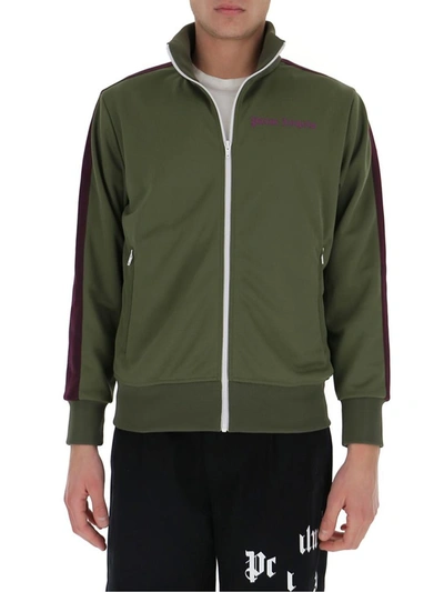 Shop Palm Angels College Track Jacket In Green