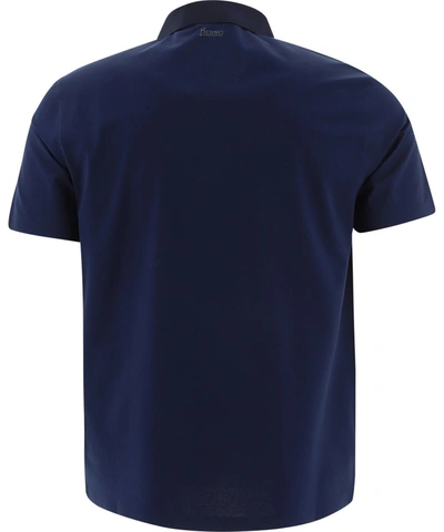 Shop Herno Classic Polo Shirt In Blue