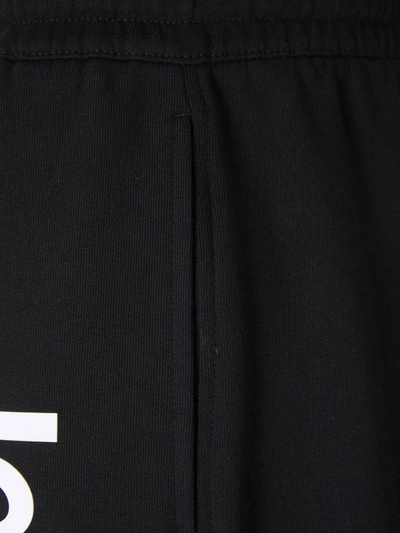 Shop Burberry Tb Monogram Print Track Pants In Black