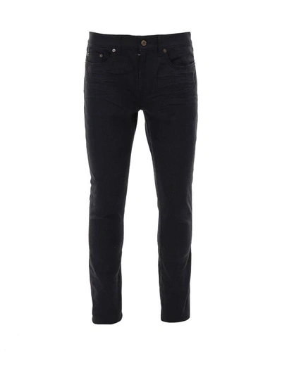Shop Saint Laurent Skinny Leg Jeans In Black