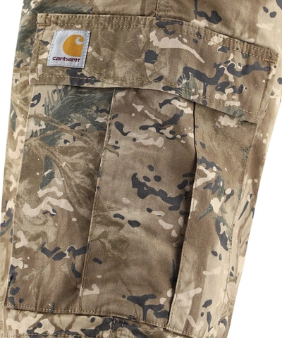 Shop Carhartt Wip Camouflage Print Cargo Shorts In Multi